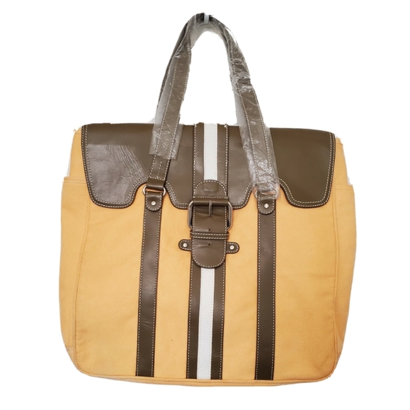 J. Crew Handbags - J.Crew travel overnight bag orange brown new large
